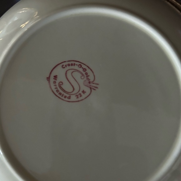 Crest O Gold Sabin Warranted 22K Vintage, Antique Dinnerware - Picture 9 of 16